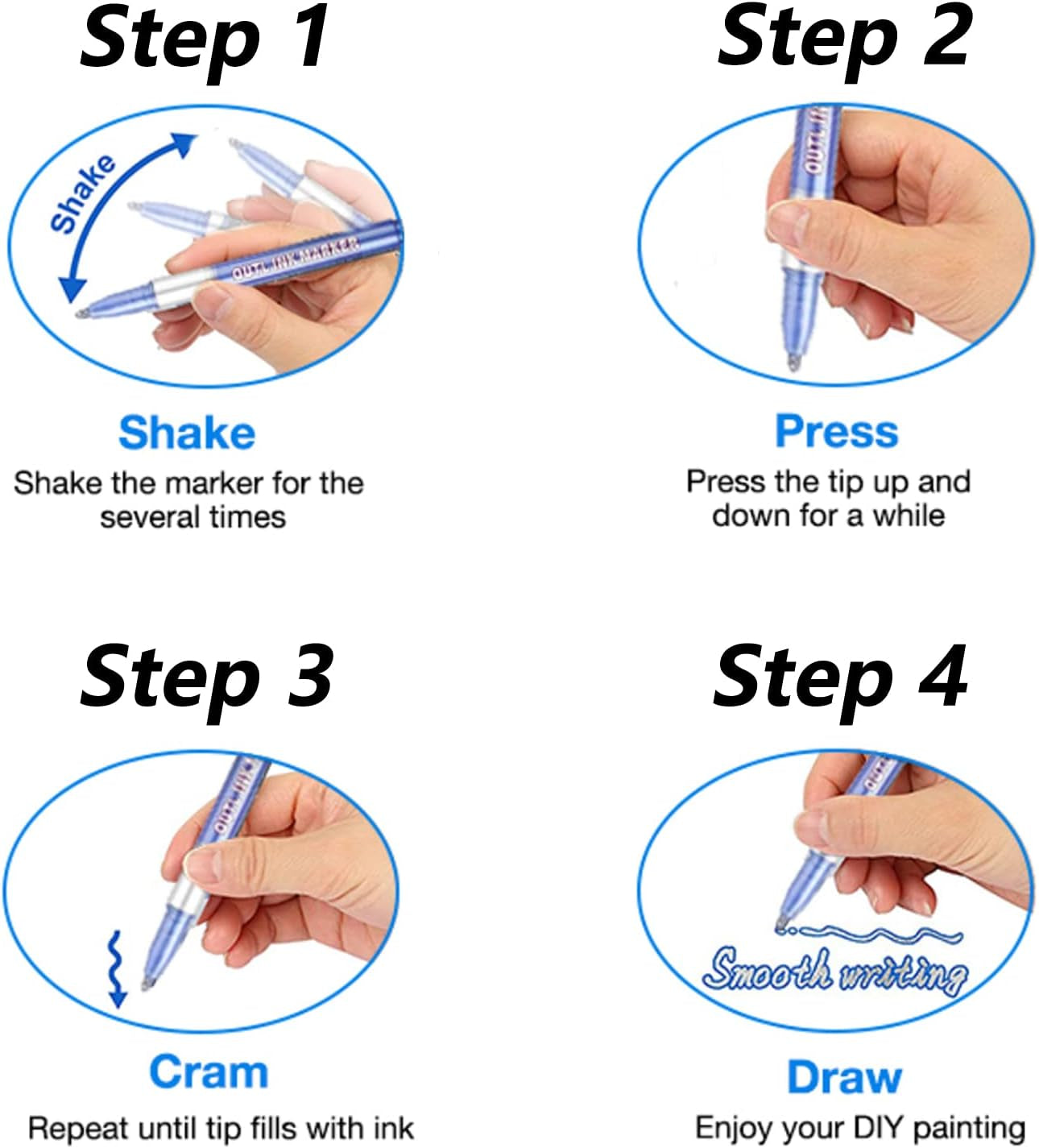 Outline Markers Pens, 8 Colors Double Line Markers Sel-Outline Metallic Markers Shimmer Markers for Art, Christmas, Greeting Cards, DIY, Scrapbook, Easter Egg