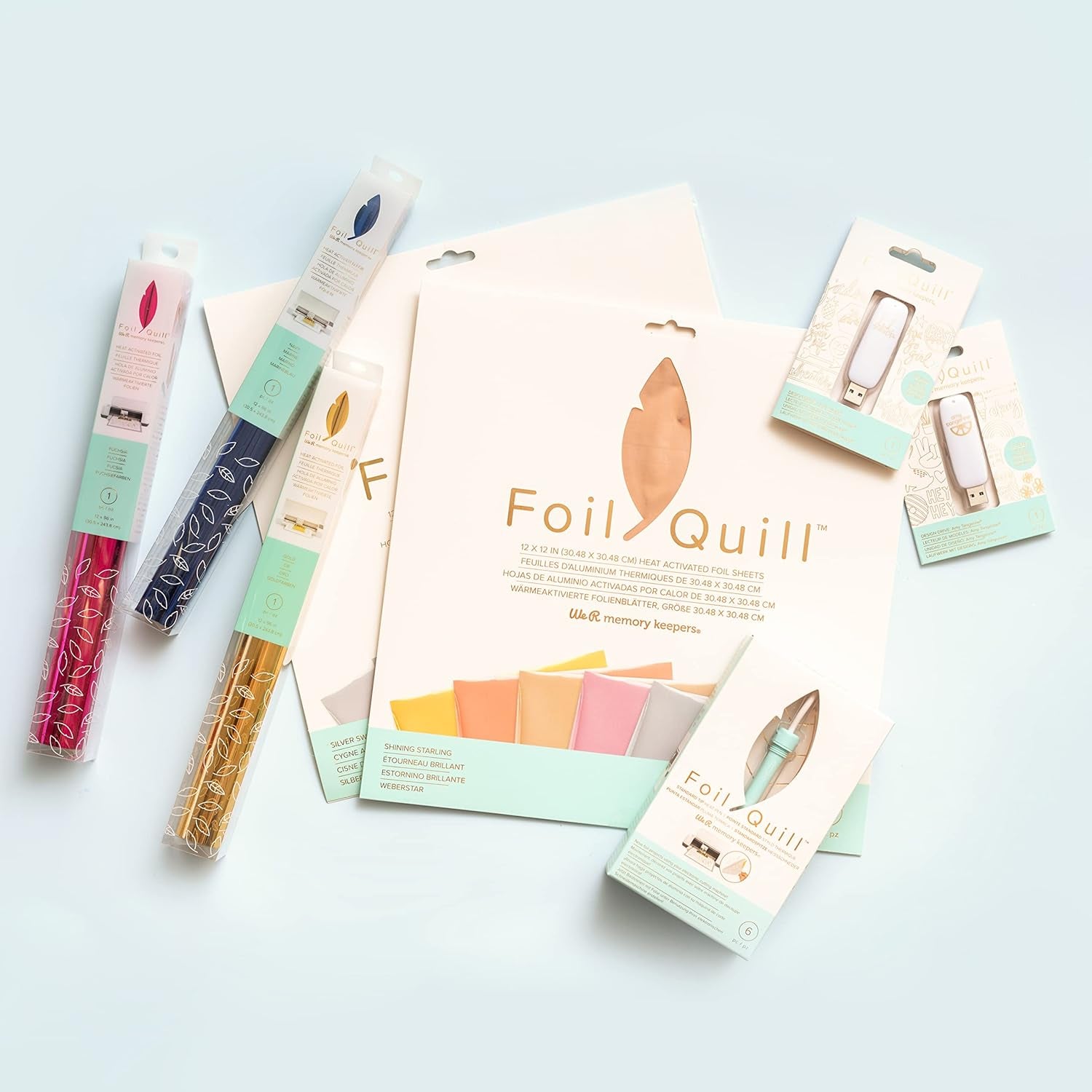 Foil Quill Standard Tip Pen, Make Custom Designs for Planners, Journals, Cards, Scrapbook Pages, and More, Heat-Resistant Grip, On-The-Go USB Plug, Craft Projects