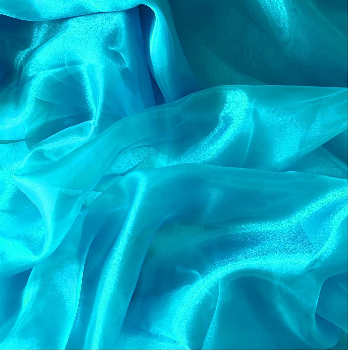 Pack of 25 Yards Long Bridal Solid Sheer Organza Fabric Bolt for Wedding Dress, Fashion, Crafts, Decorations, Backdrop, Christmas Craft Supplies, Silky Shiny Organza Fabrics 44” Wide- Dark Purple