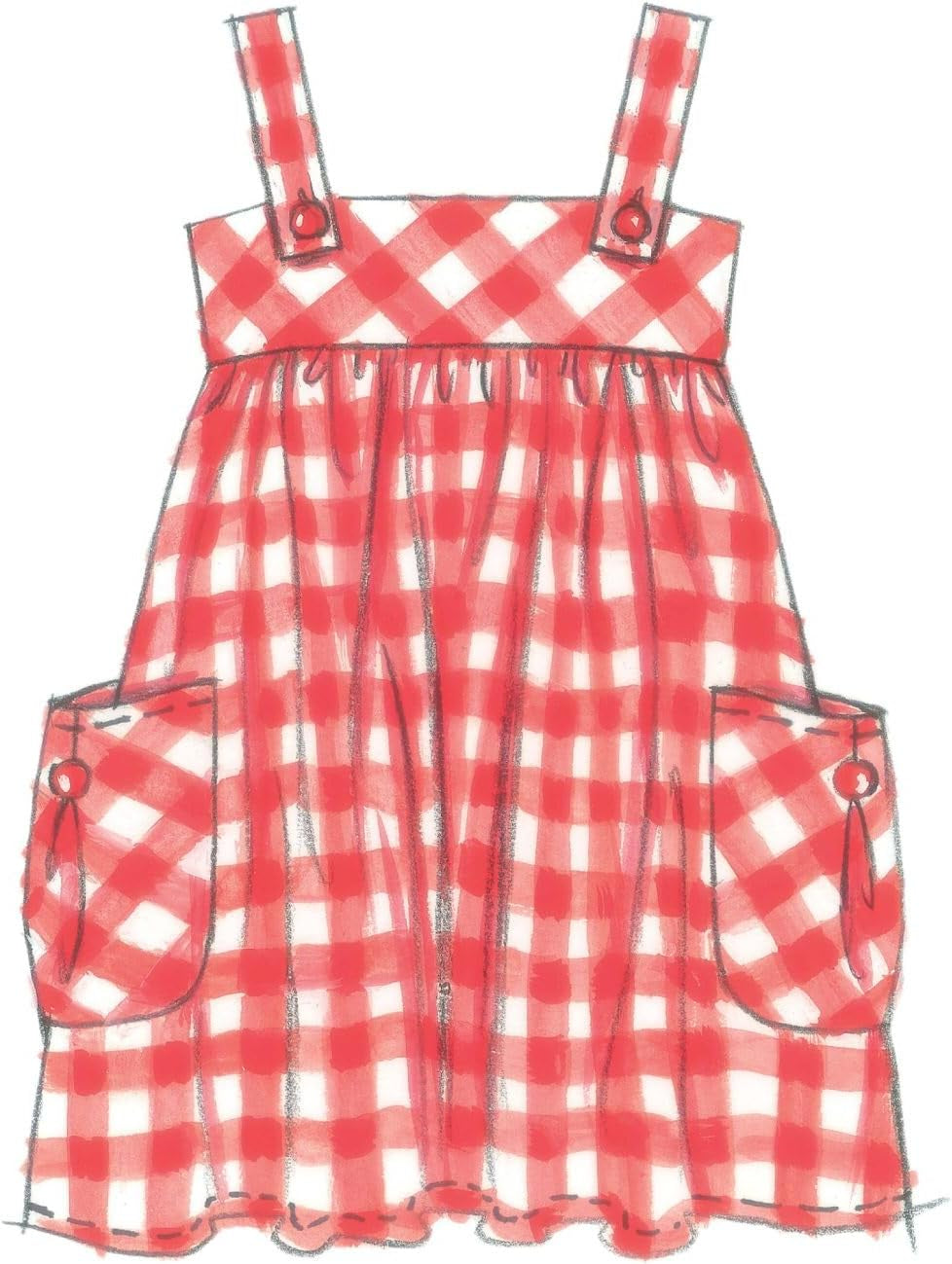 Patterns M5613 Children&#39;S/Girls&#39; Dresses, Size CCE (3-4-5-6)