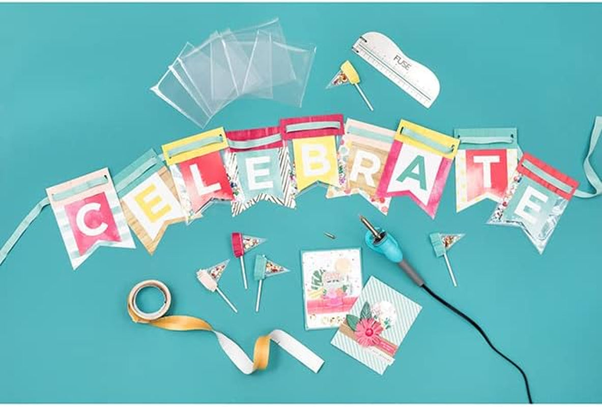 , Fuse Tool Starter Kit, Includes 1 Tool, 1 Fusing Tip, 1 Cutting Tip, 1 Ruler, and 1 Stand, Scrapbooking Tool to Fuse Page and Photo Protectors, Acetate, and More