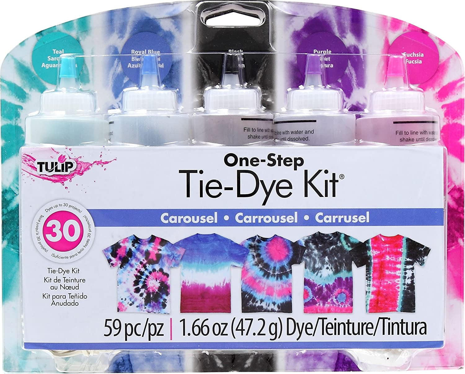 One-Step Tie-Dye Kit One-Step Tie Kit Fabric Dye, Mermaid