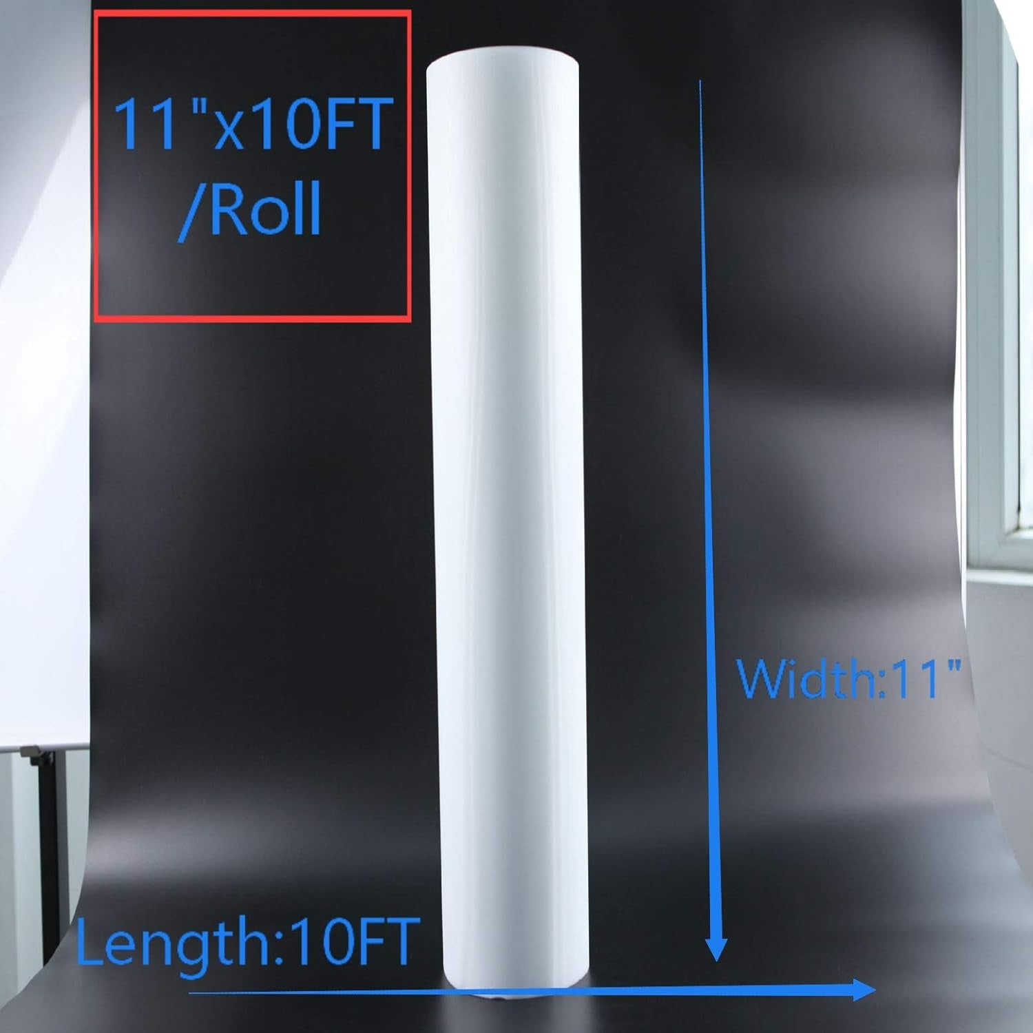 Hotfix Tape, Iron on Rhinestones Transfer Paper in Size 11" X 10Ft per Roll (11" X10Ft)