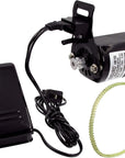 Sewing Machine Motor Kit with Foot Pedal & Belt - 110 Volt, 100 Watt for Imported & Domestic Home Sewing Machines (Black)