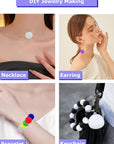 300Pcs Silicone Beads, 12Mm round Silicone Beads Bulk for Keychain Making Kit 30 Colors Rubber Beads Silicone Focal Beads Loose Beads for Necklace Bracelet Lanyard Making