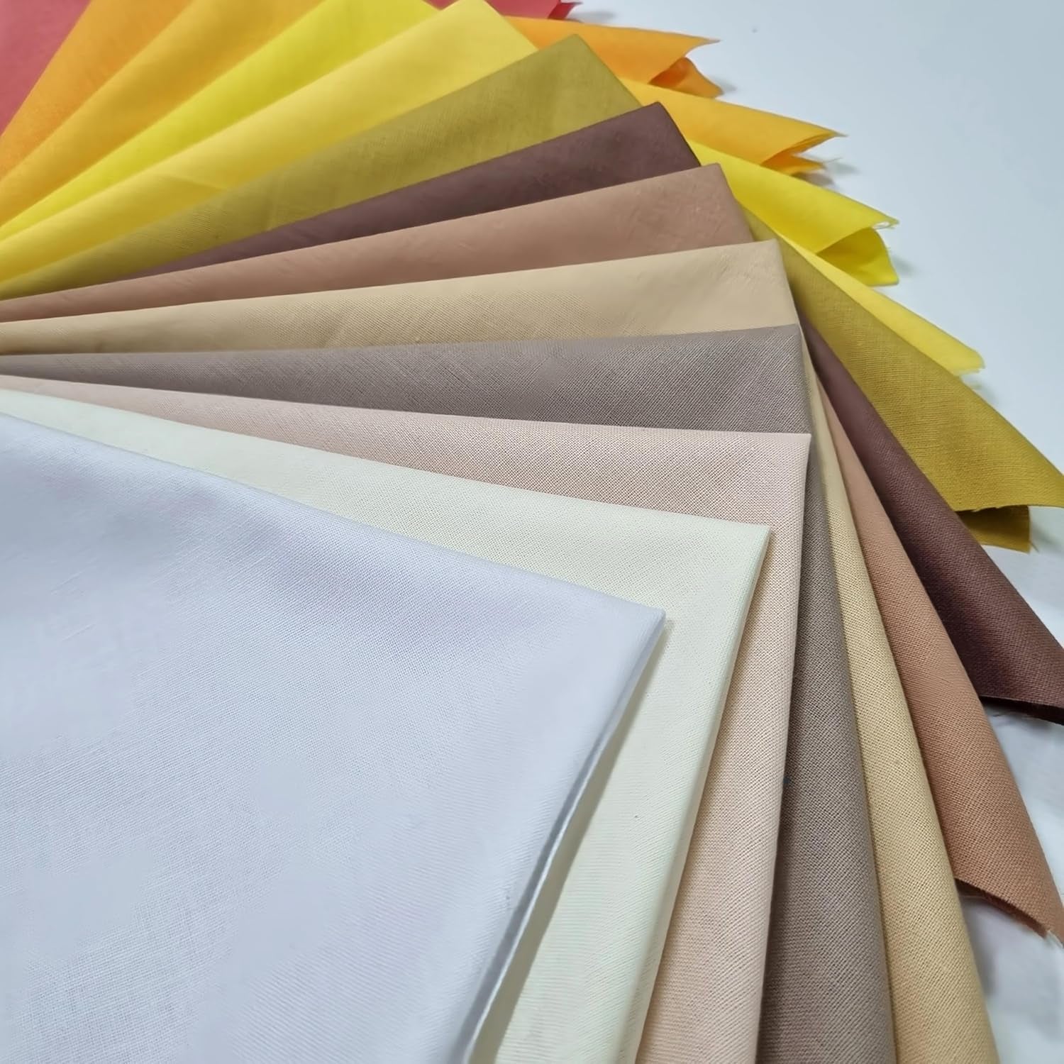 100% Cotton 50 PCS 8 X 8 Inches (20Cm X 20Cm) Softnes Cotton Fabric Bundle Squares for Quilting Sewing Fabric Squares for Craft Patchwork Fabric Set Turkish Quality (50 Solid Color Fabric Set)