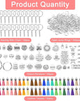 350Pcs Motivational Keychain Accessories Set with 50 Engraved Inspirational Words Charms, 50 Leather Keychain Tassels, 50 Keyring with Chain, 200 Open Jump Rings for Keychain Making, DIY Crafting