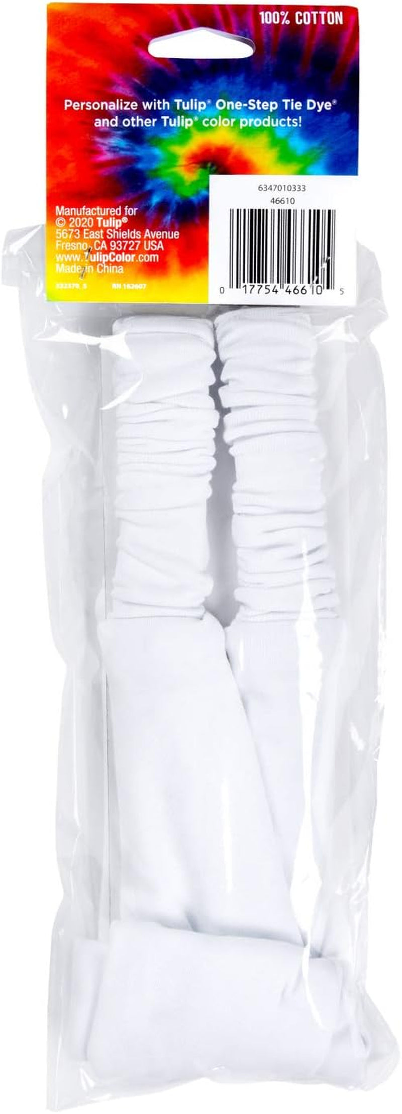 Tulip One-Step Tie-Dye Headbands 2 Pack Tie Dye Accessory, White (TUSTTD)