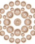 300 Pieces Wooden Handmade with Love round Craft Decor 2 Holes Wooden Sewing Buttons (15,20,25Mm)