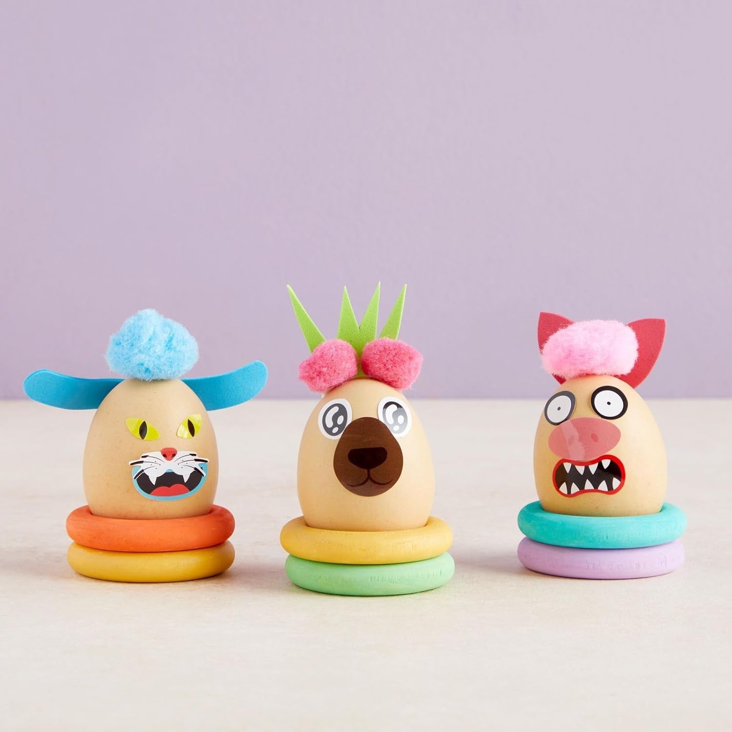 1500 Pack of Face Stickers for Kids, Silly Eyes, Nose, and Mouth for Crafts (3 Rolls)