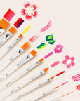 Face Paint Brush Set, 10Pcs Artist Brushes for Body Face Painting, Acrylic Painting Watercolor Oil Gouache