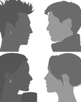12 Pairs Stainless Steel CZ Stud Earrings Hoop Earrings Set Huggie Hoop Ear Piercing for Woman/Men/Teen Girls and Boys Gift
