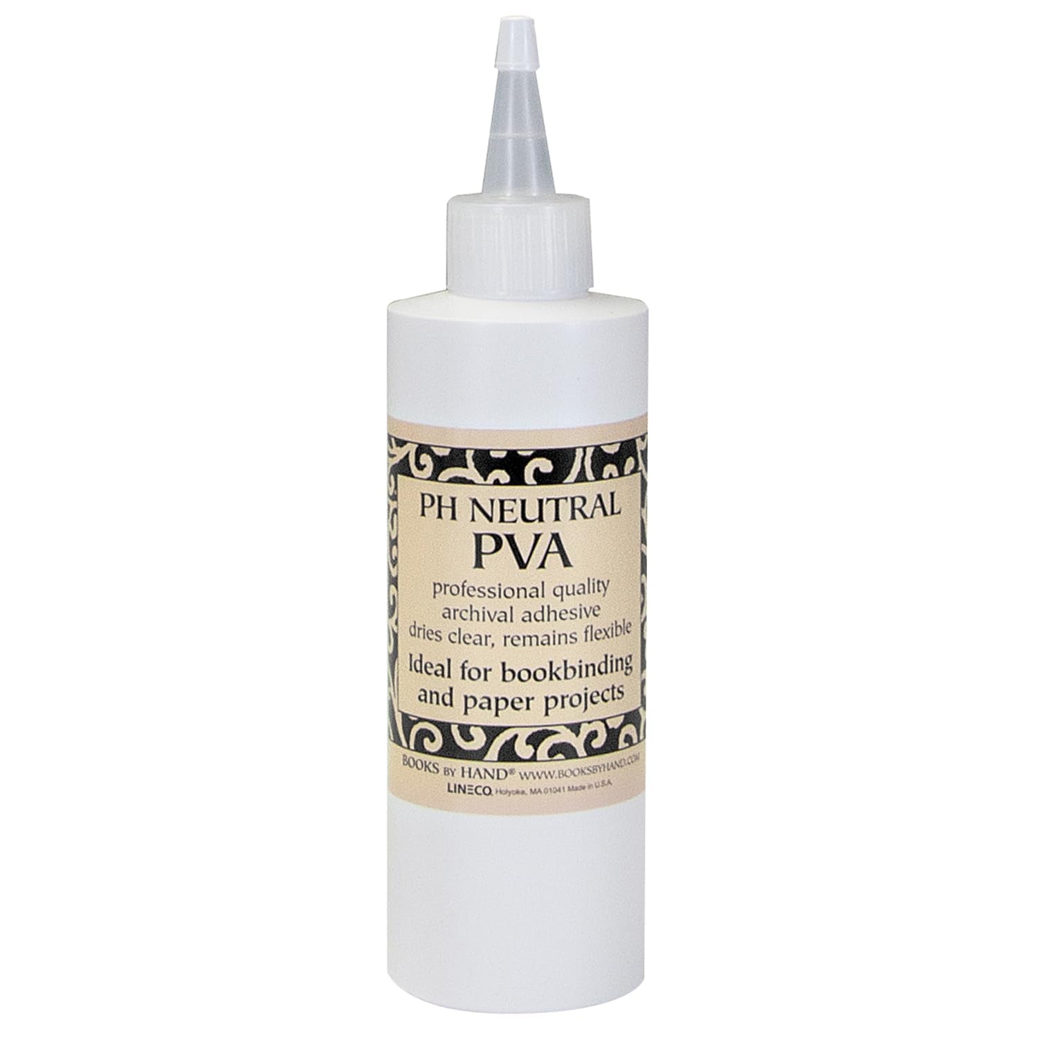 , PH Neutral PVA Adhesive, Archival Quality and Acid-Free, Dries Clear - 8 Ounce