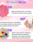 12 Rolls Nylon String for Bracelets, Chinese Knotting Nylon Cord for Jewelry Making, Nylon Beading Thread for Kumihimo, Braided Bracelets, Necklaces, Macrame Craft, Wind Chime