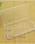 Clear Plastic Flat Rectangle Storage Box for Beads and Tools, 4-Inch by 7-Inch