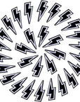 30Pcs Black Lightning Iron-On Patch, Sew-On Flash Embroidered Patches, DIY Appliques Decoration for Shoes, Clothes, Backpacks, Caps, Motorcycle Jackets (2.5X1 Inch)