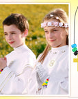 36 Sets Bible Crafts for Kids Wristband Cross Crafts Religious Bead Wristband Kit Christian Faith Jesus Cross Beads DIY Jewelry Making Gifts for VBS Sunday School Supplies Fun Home Activities