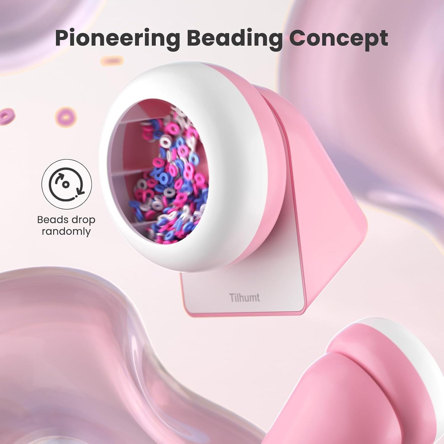Bead Spinner with Clay Beads, Gift Beading Set for Girls, 2112Pcs Bracelet Making Kit with Electric Bead Spinner for Jewelry Making, Automatic Bracelet Maker for Making Friendship Bracelets