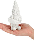 2 Pack Ceramics to Paint - Paint Your Own Garden Gnome Statues, Blank Paintable Ceramics for Adults (5 In)