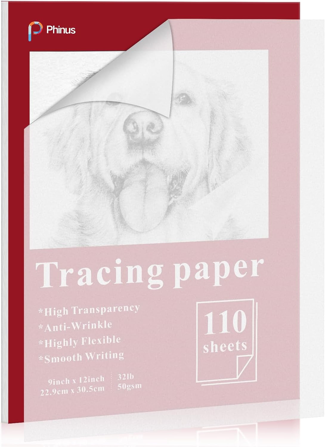 120 Sheets Tracing Paper for Drawing, 8.5”X 11” Trace Paper, Translucent Vellum Paper Tracing Paper Pad, Tracing Pad for Sketching, Preliminary Drawing, Overlaying Images Tracing
