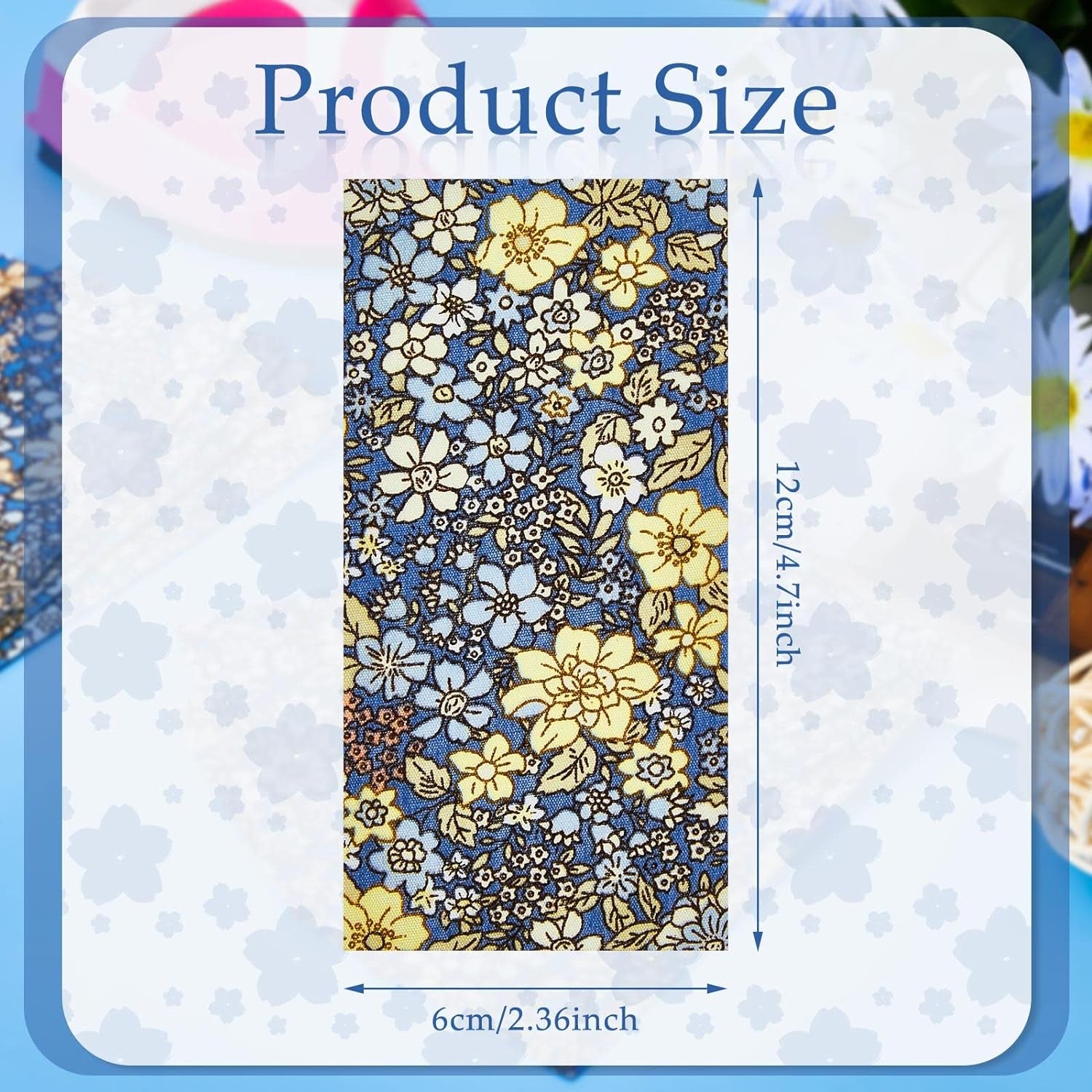 10 Pcs Iron on Patches for Jeans Floral Iron on Repair Patches Strong inside Repair for Clothing Antique Patches for Ripped Jeans Clothes Pants Knee, 4.7 X 2.4 Inches (Rustic Style)