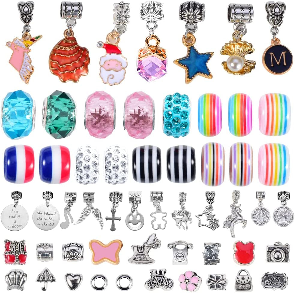 Girls Charm Bracelet Making Kit: Perfect Unicorn Girls Toy Girls Jewelry Making Kit 8-12 a Gifts for Ages 6 7 8 9 10 Crafts for Girls That Imagination Self-Expression and Inspires Creativity
