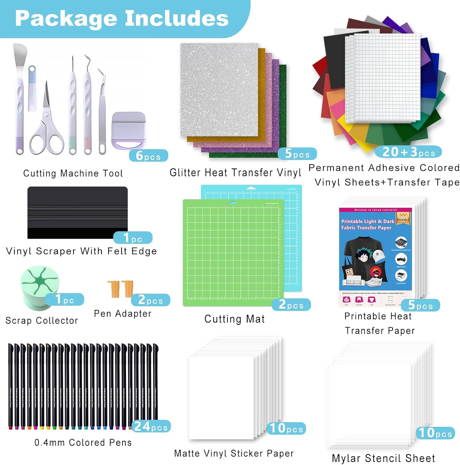 The All-In-One Ultimate Accessories Bundle for Cricut'S Makers Machine and All Explore Air-89Pcs Tools and Accessories Kit,Instantly Create Amazing Crafting Projects