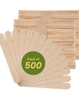 Wooden Poplar Wood Craft Sticks. Jumbo Size, 6 X 3/4, Wood, Natural Poplar Wood, 500Ct. Multipurpose Craft, Popsicles, Waxing, Arts and Crafts.
