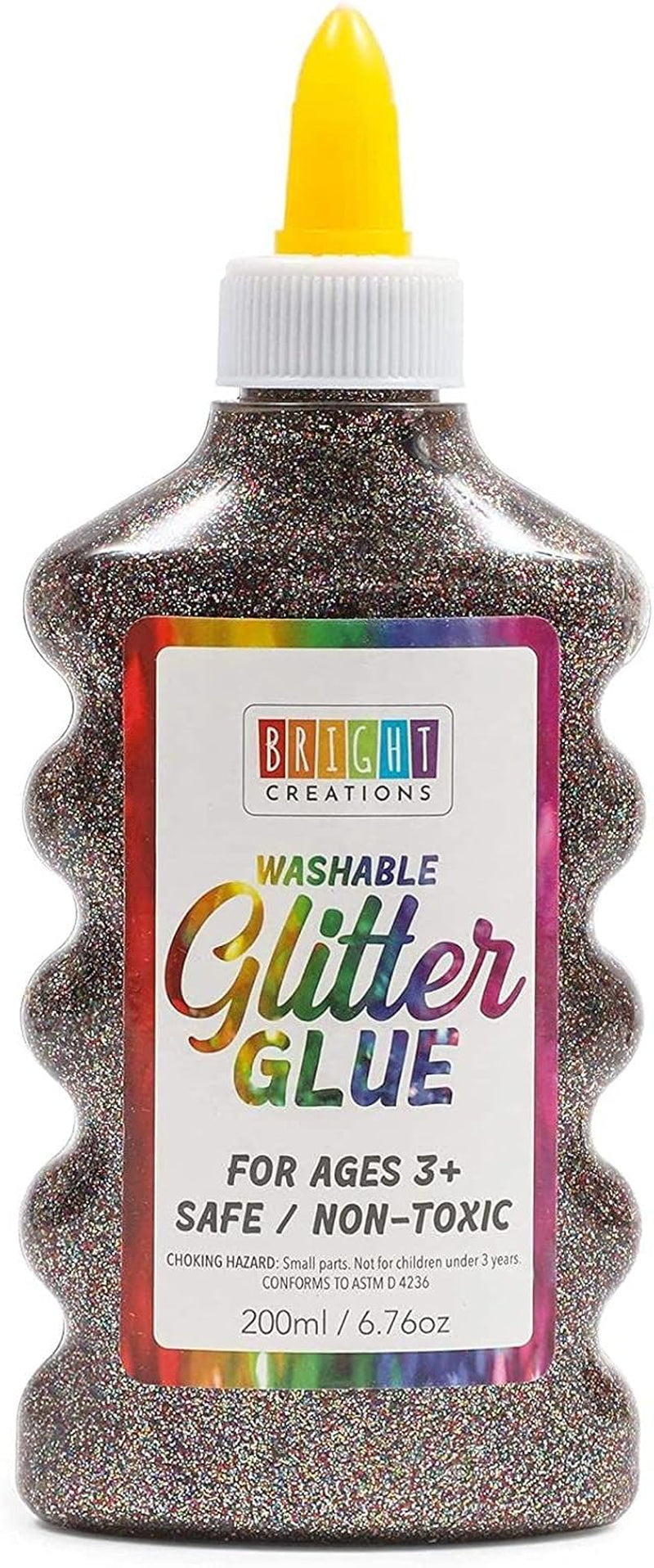 Glue with Glitter for Arts and Crafts, 8 Colors (6.76 Oz, 8 Pack)