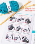 Knitting Kit for Beginners, Kids Adults Seniors Includes All Knitting Supplies: Wool Yarn, Knitting Needles, Yarn Needle and Instructions – Fantastic DIY Gift Learn to Knit Arts & Crafts Kit