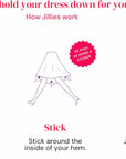 | Dress Weights for Hem Reusable | Stick on Adhesive Skirt Weights for Wind