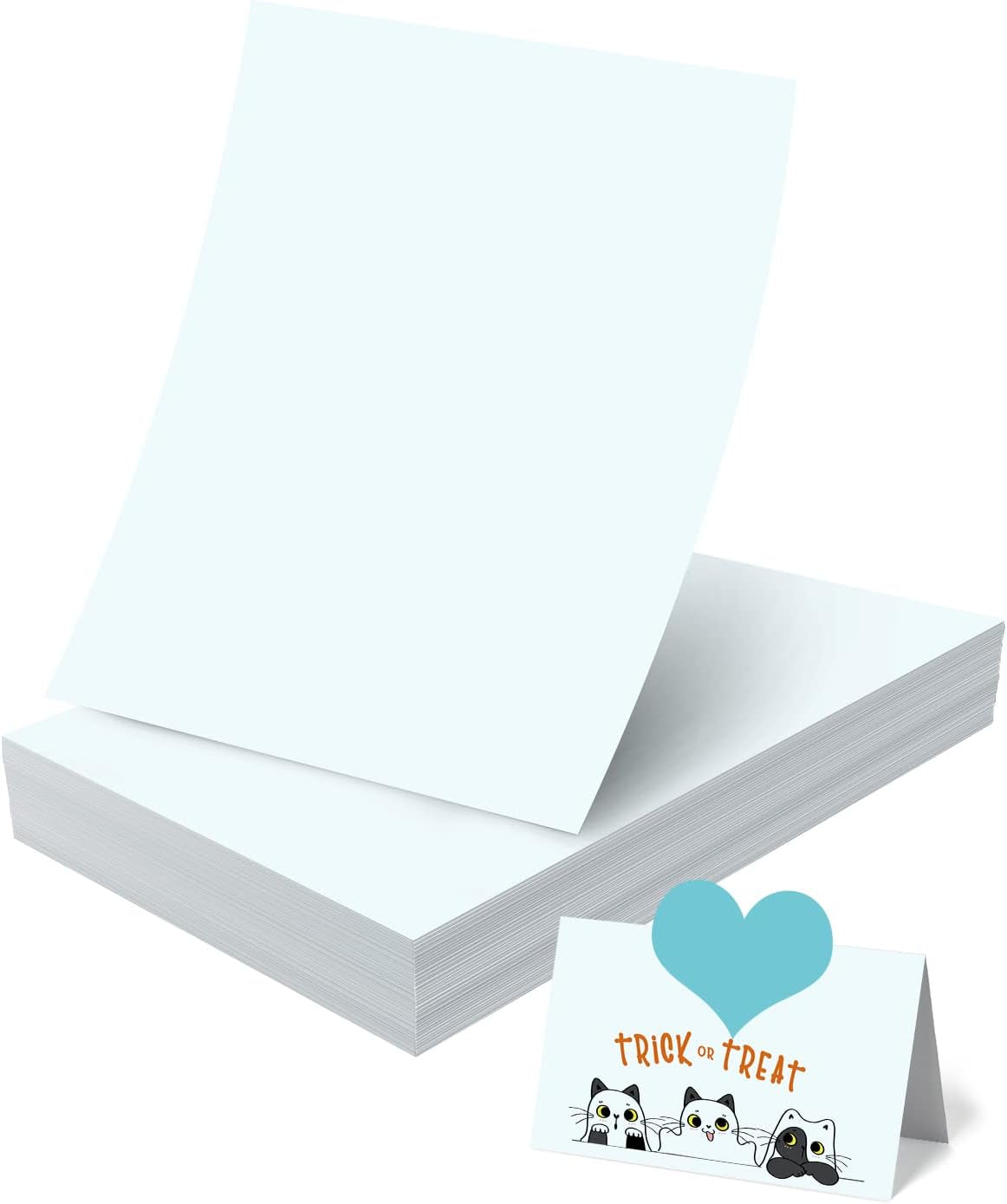 White Cardstock Paper 8.5 X 11, 120 Sheets 250G Premium White Card Stock Printer Paper, Heavy Construction Paper for Card Making, Scrapbooking, Craft