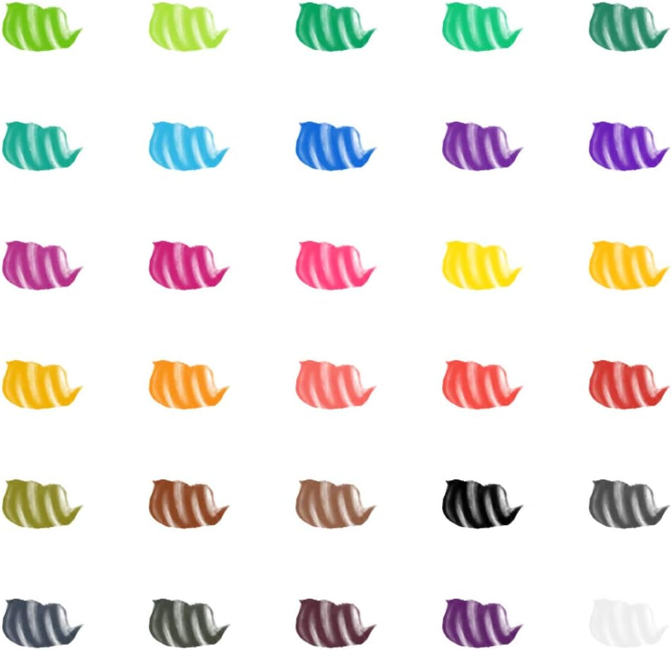 Watercolor Brush Pens, Real Brush Pen, 30 Watercolor Painting Markers with Flexible Nylon Brush Tips for Coloring, Calligraphy and Drawing (1 Water Brush Pens for Blending)