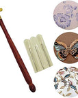 Tambour Hook with 3 Needles 70 100 120 Embroidery Beading Crochet Tools Kit
