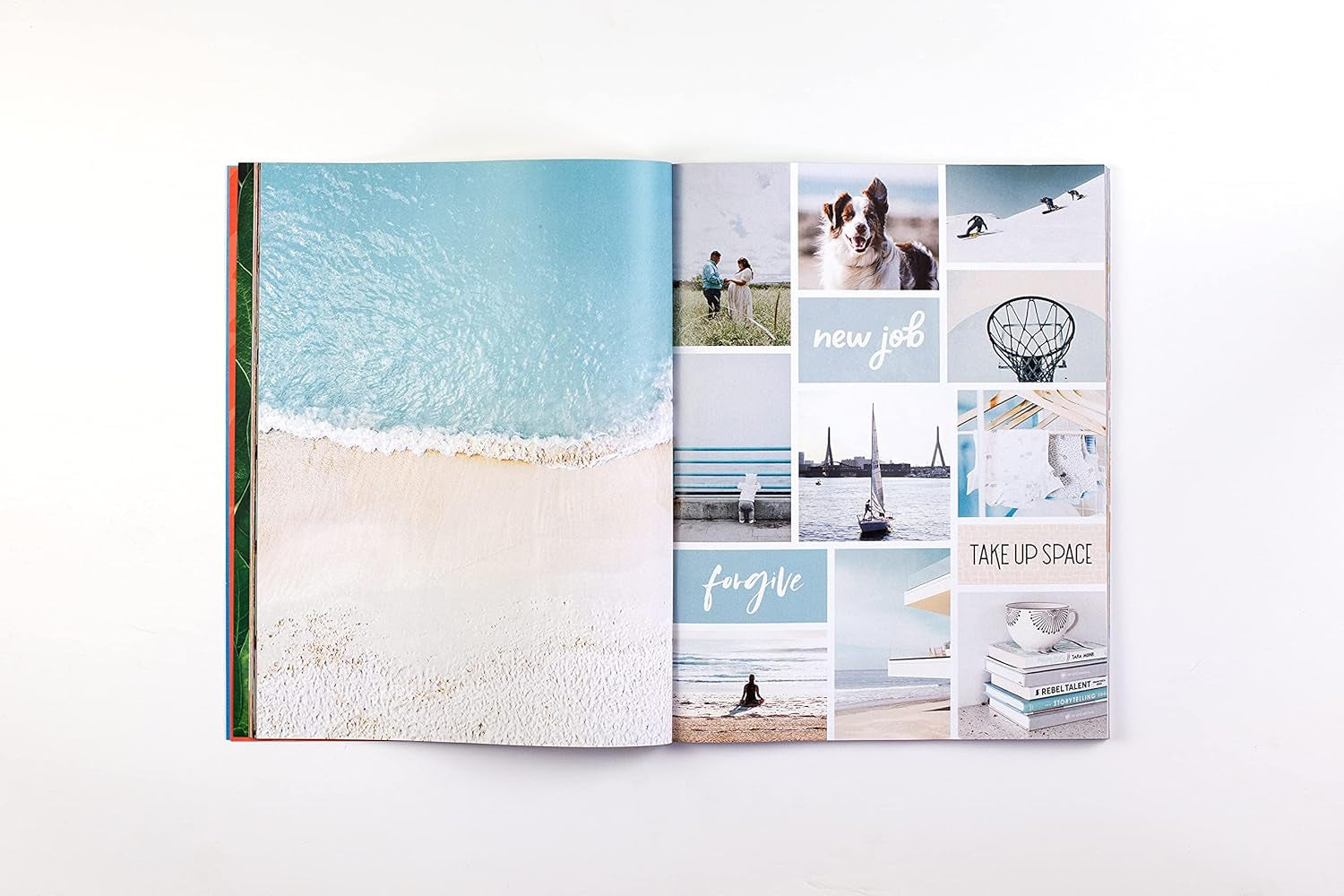 Vision Board Book, 700+ Words &amp; Images in All Categories, for Visualizing Your Life Goals &amp; Dreams, Playful, Stylish Pictures for Collage Making &amp; Scrapbooking