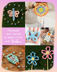Kawaii Pony Beads Kit, Rainbow Kandi Beads and 1200Pcs Square Colorful Letter Beads, 32 Colors Plastic Craft Beads Bulk for Bracelets with 10 Beads Pipe Cleaners (Fashion Week)