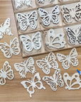 Pack of 45 Unfinished Wooden Butterfly Shaped Cutouts for DIY Crafts 3.5 Inch 5-Count Each