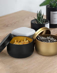 8Oz Candle Tins 24 Pieces,Candle Jars Candle Containers with Lids, 8 Oz, for Candles Making, Arts & Crafts, Storage, and Gifts (Black 12Pcs+Gold 12PCS)