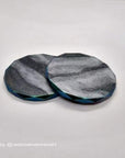 4 Pack Resin Coaster Molds, Diamond Edge Crystal Coaster Molds for Resin Casting, round Geode Coaster Silicone Molds for Epoxy Resin