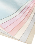 Shiny Pearl Faux Leather Sheets: Soft Pearl Lustrous Textured Metallic PU Synthetic Leather Fabric 8Pcs/Set 12X8 Inch for Bows Earrings Making DIY Craft (Light Color)