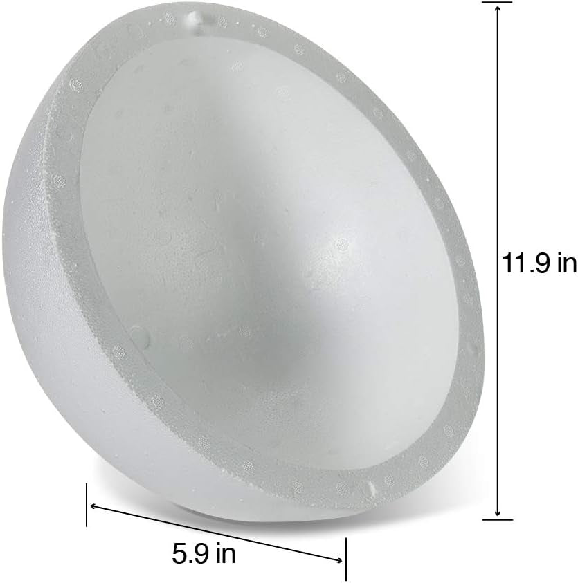 Smoothfoam Hollow Half Ball White