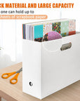 Foldable Scrapbook Paper Storage Organizer, 12X12 Scrapbook Paper Storage, Plastic File Organizer, White, 3 Pack