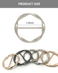 5 PCS Scarf Clips and Ring T Shirt Clip for Women Fashion Metal Circle Buckle for Clothes Hat Belt Decor