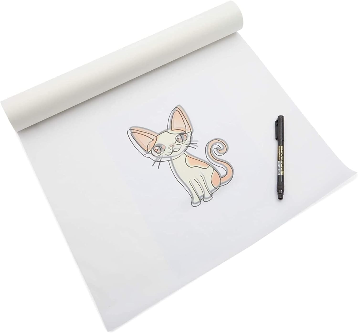 Tracing Paper for Sewing Patterns, White Translucent Vellum Roll for Drawing and Crafts (17 in X 50 Yards)