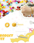 6720 Pcs 4Mm Seed Beads for Jewelry Making Kit, 6/0 48 Colors Bracelet Beads Pony Beads Waist Beads Kit with Pendant Charms Kit and Letter Beads