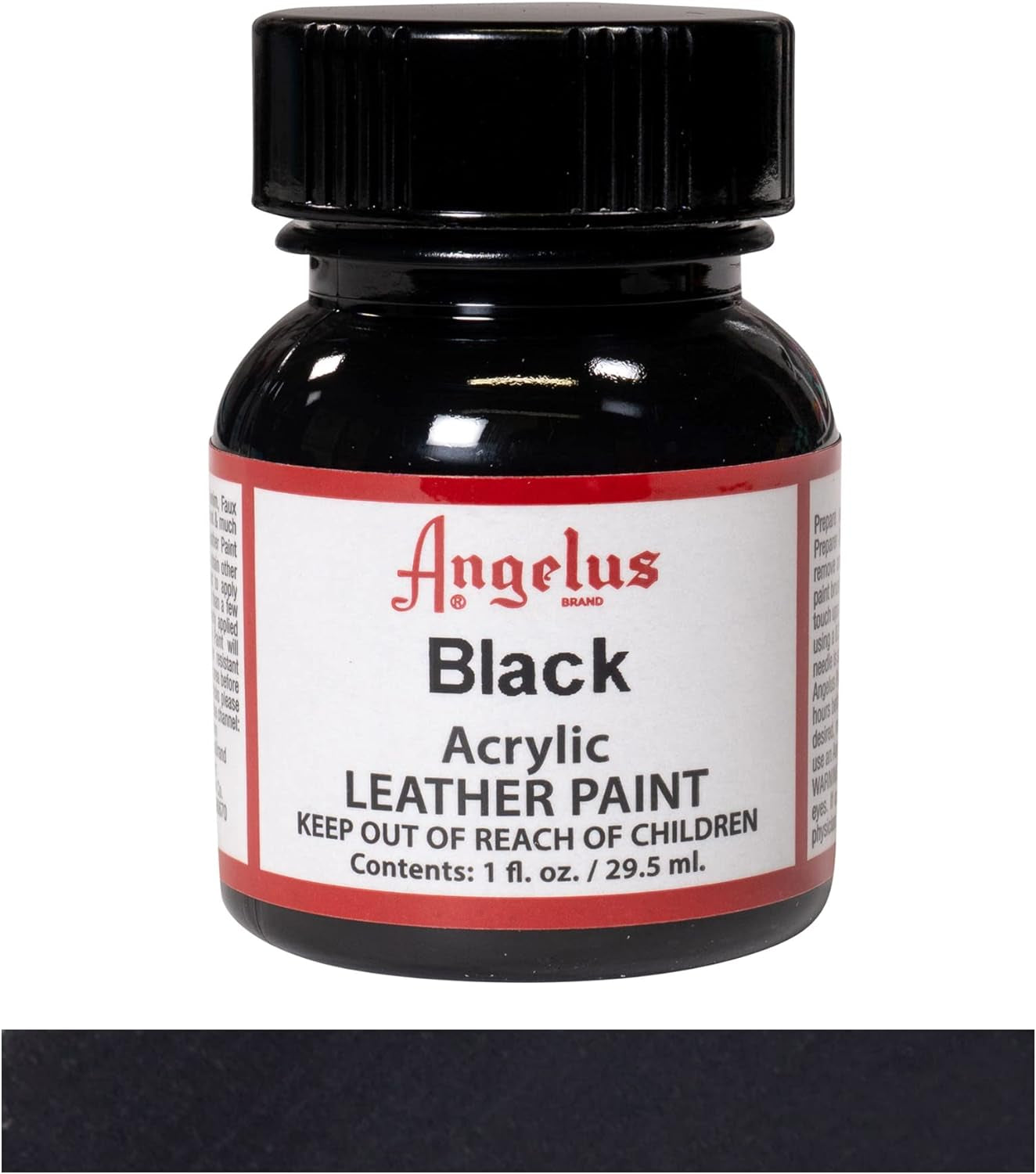 Acrylic Leather Paint Black 1Oz