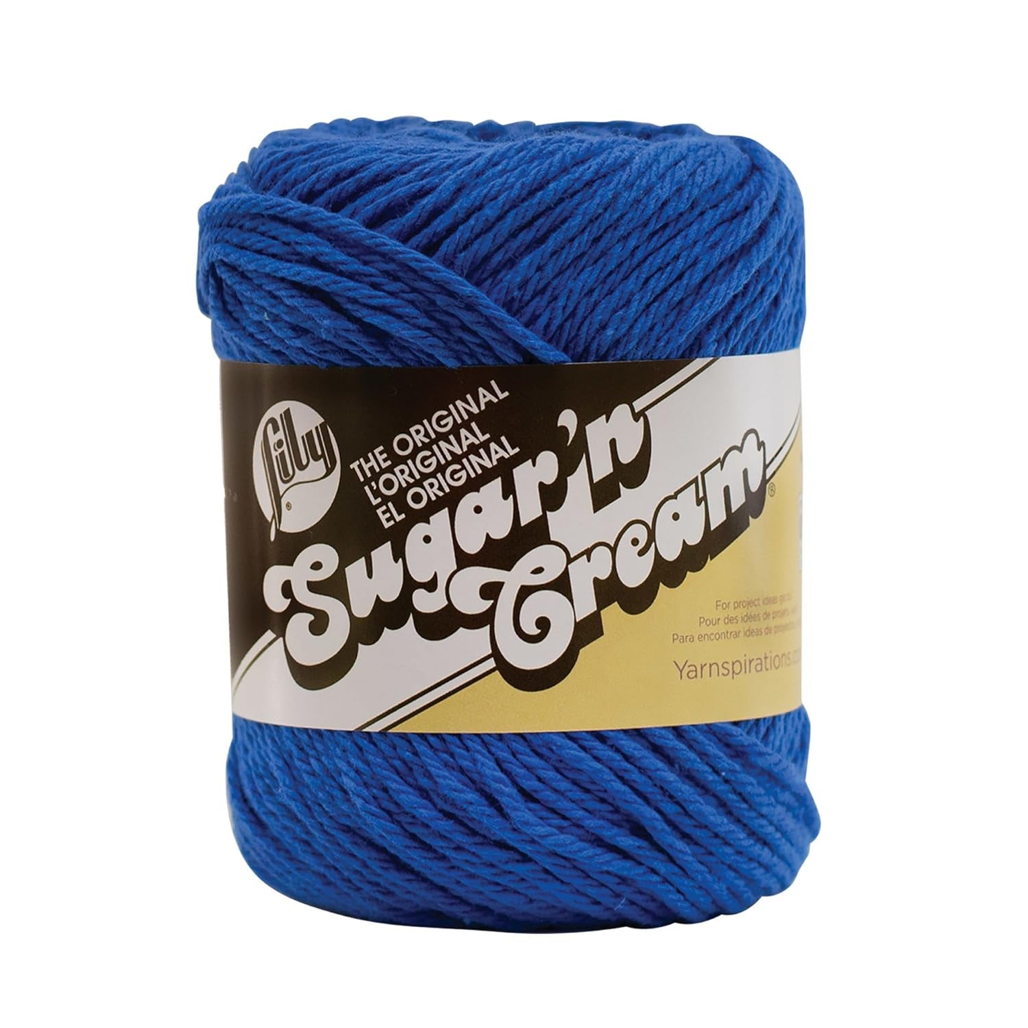 Sugar 'N Cream the Original Solid Yarn, 2.5Oz, Medium 4 Gauge, 100% Cotton - Blue - Machine Wash & Dry