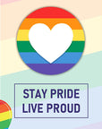 360 Pcs Gay Pride Pins round Rainbow Pinback Buttons 1.5 Inch LGBTQ Pins Rainbow Pins and Buttons LGBT Button Pin for Pride Month Events Parade Activities