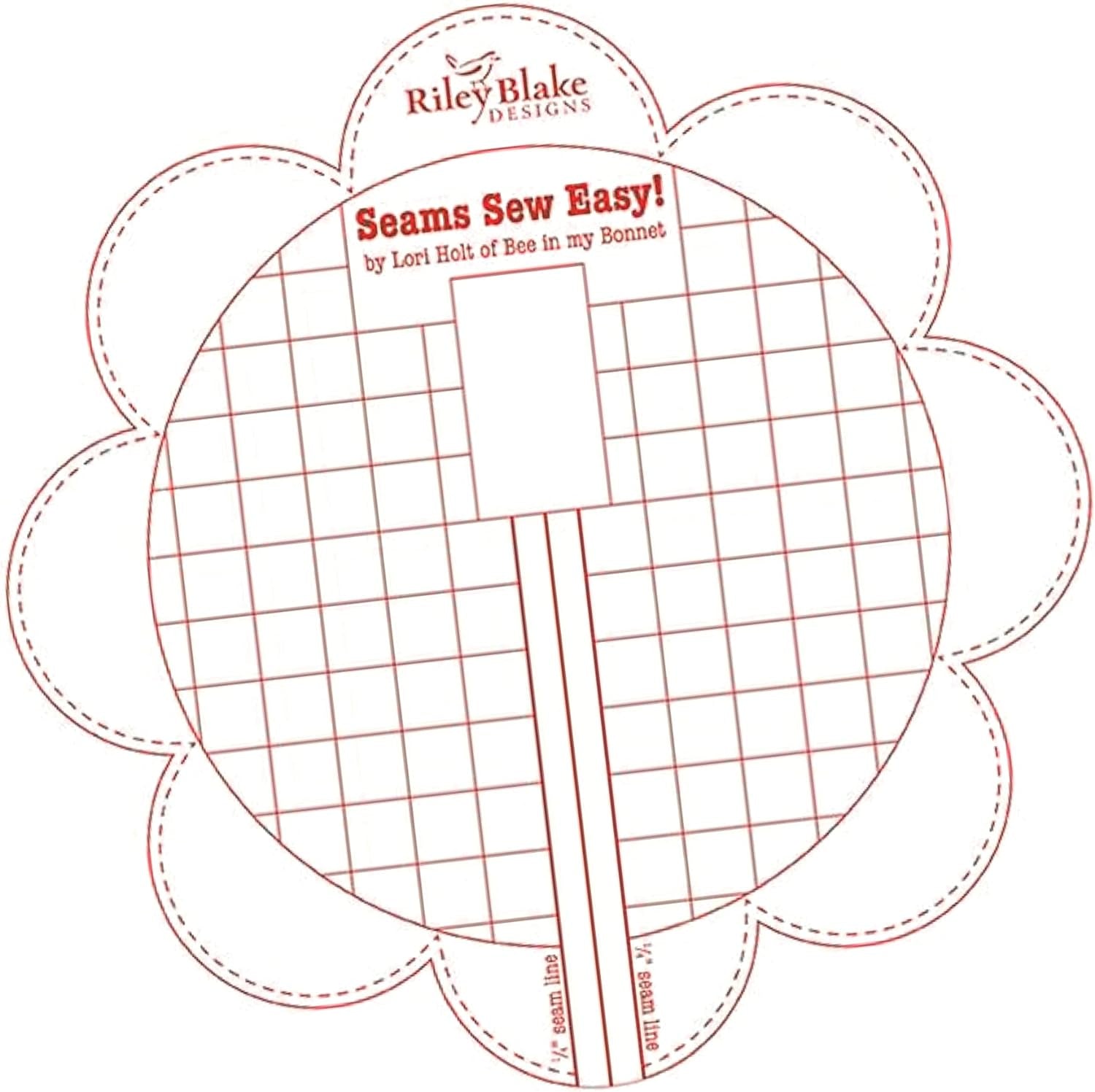 Lori Holt Seams so Easy Seam Guide Red