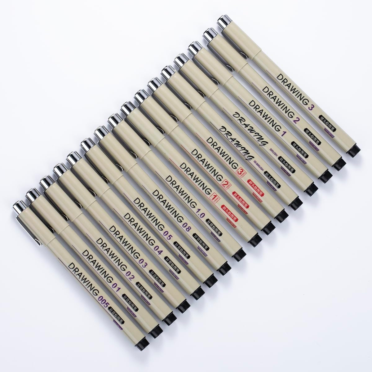 16 Pack Micro Pen Set, Micro Fine Liner Drawing Art Pens Waterproof Ink Set Archival Black Drawing Pens for Writing, Drawing, Journaling, Sketching, Illustration